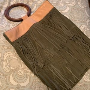 Anthropologie Fringe Bag
